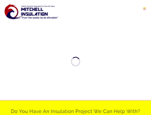 Tablet Screenshot of mitchell-insulation.com